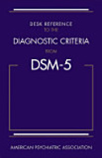 Image of DIAGNOSTIC AND STATISTICAL MANUAL OF MENTAL DISORDERS FIFTH EDITION